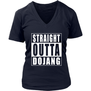 Straight Outta Dojang Womens V-Neck